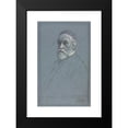 thumbnail image 2 of Alphonse Legros 17x24 Black Modern Framed Museum Art Print Titled - George Frederick Watts, R.A. (C. 1877-1878), 2 of 5