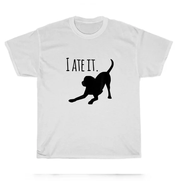 DOPASHIRT Black Lab I Ate It Labrador Retriever Dog Puppy Dogs Pet Lover T-Shirt Unisex S-5XL Hot Trending Shirt, Vintage Birthday Gift