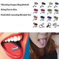 thumbnail image 3 of Piercing para el cuerpo unisex con forma de martillo punk, barra vibratoria para la lengua, 3 of 5