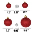 thumbnail image 3 of Bueautybox 24Pcs Christmas Balls Ornaments for Xmas Christmas Tree - Shatterproof Christmas Tree Decorations Hanging Ball for Holiday Wedding Party Decoration, 3 of 7