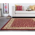 thumbnail image 5 of Transitional 5x7 Area Rug (5' x 7') Oriental Red, Beige Living Room Easy to Clean, 5 of 9