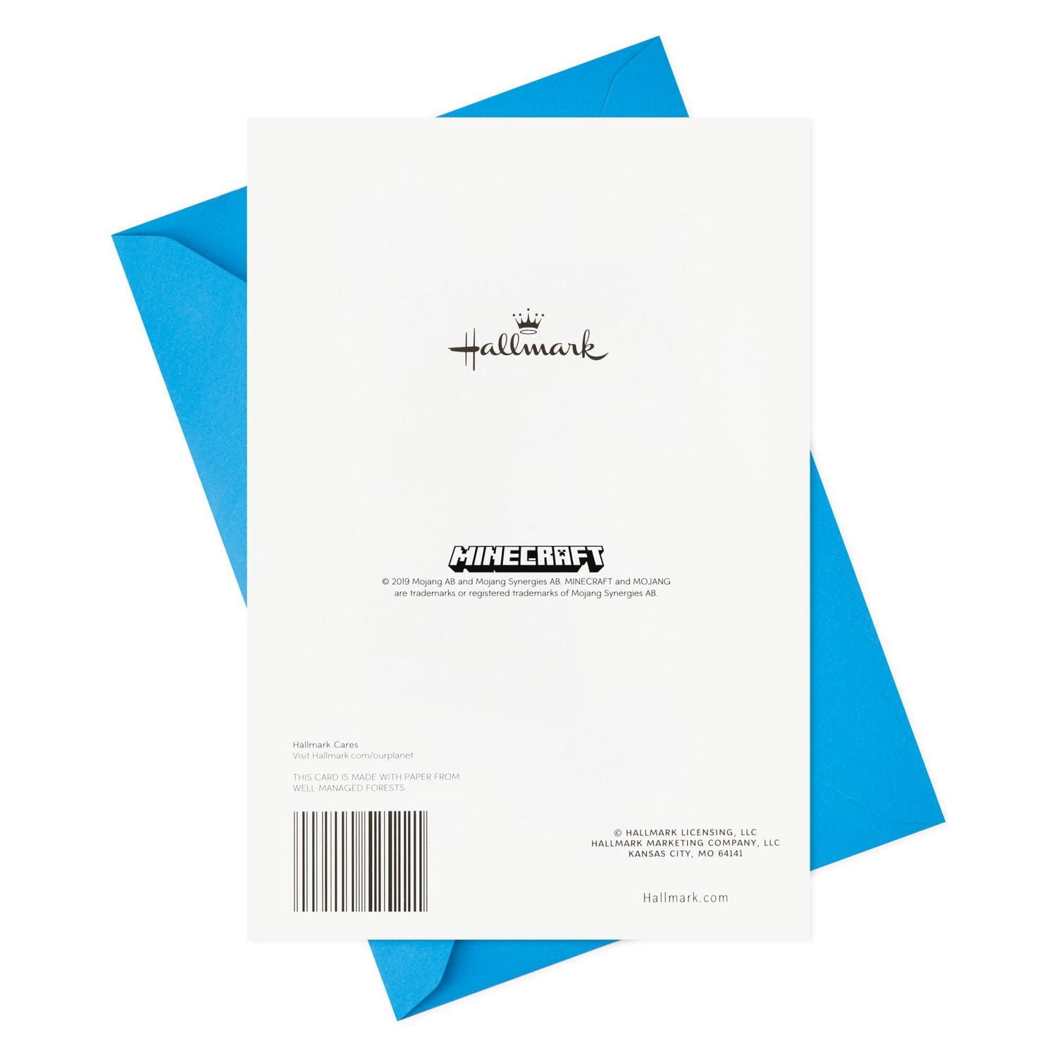 Hallmark Minecraft Birthday Card for Kids with Stickers