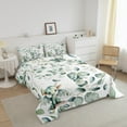 thumbnail image 3 of Erosebridal Magic Animal King Comforter Set Cute Dragon Bedding Set King, Cartoon Wildlife Bedding Comforter Sets Green Leaf Duvet Set, Spring Plant Quilted Comforter Bedroom Decor, 3 of 6