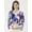 Multi, variant on Women's Printed Viscose Rayon Clinched Waist V Neck Crop Top Long Bell Sleeves Flared Hem with Front Tie-ups Casual Wear High Waist Regular Short Blouse
