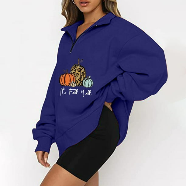 Ichuanyi liquidación mujeres casuales impresos halloween hallowewdown cuello manga larga paleta de blusa suelta tops ICHUANYI WER202308242556