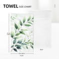 thumbnail image 4 of WERPE Light Botanical Plant 2-Piece Towel Set for Bathroom Hotel Gym and Spa 27.5*16in, 4 of 6
