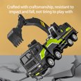 thumbnail image 5 of Diecast Metal Construction Vehicle Toy, Inertia Powered Cement Mixer Truck or Excavator or Dump Truck, Push and Go for 3+ Years, Size 6.69x5.12x1.97 Inch, 5 of 7