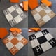 thumbnail image 1 of 45x45cm H Letter Wool Cashmere Pillowcase for Bed Sofa Airplane, 1 of 3