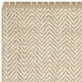 thumbnail image 5 of SAFAVIEH Natural Fiber Gillian Chevron Jute Area Rug, Bleach/Natural, 9' x 12', 5 of 7