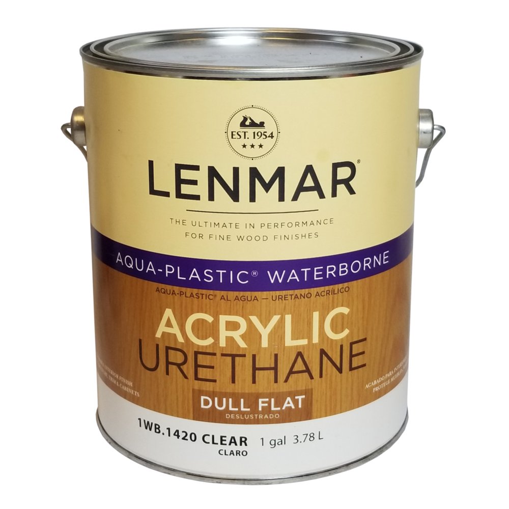 Gallon Clear Dull Flat AquaPlastic Waterborne Acrylic Urethane