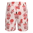 thumbnail image 6 of Kdxio Boba Milk Tea Pattern Mens Casual Shorts - Drawstring Summer Beach Sports Shorts for Men, 6 of 9