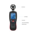 thumbnail image 2 of Amdohai Digital Anemometer Thermometer Handheld Pocket Wind Speed Meter Air Velocity Temperature Tester with Max/Data Hold Mode, 2 of 7