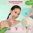 thumbnail image 2 of Bella Ciao 3-in-1 Facial Care Set | Makeup Removal Pad, Plush Headband, Dual Function Face Brush: Exfoliation & Cleansing | Skincare Set for Makeup Removal & Facial Cleansing…, 2 of 7