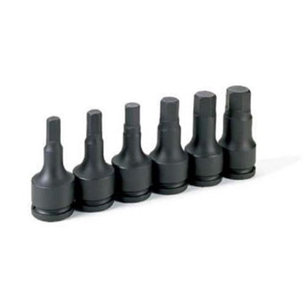 Grey Pneumatic Corp. GY8096H .75 in. Drive SAE Hex Driver Set - 6 Pieces