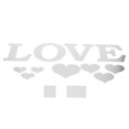 thumbnail image 1 of Kitchen Stickers Wall Decor, Waterproof Background Decor Heart Shape Wall Stickers DIY Wall Decal With Living Room For Bedthroom Argent, 1 of 8