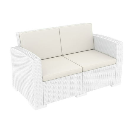 - Siesta Monaco Resin Patio Loveseat with Cushion
