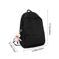 thumbnail image 3 of Fufafayo Unisex Backpack Large Capacity Waterproof Travel Bag, Minimalist Design Study Backpack, Durable Polyester College Teen Backpack for Commuting Hiking Work, 3 of 6