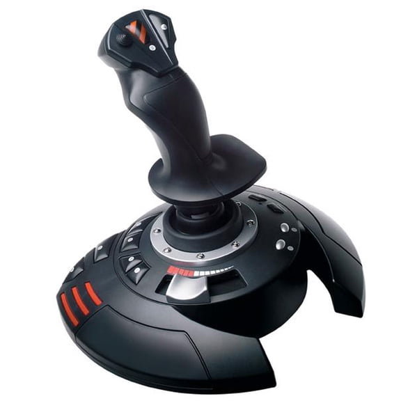 Thrustmaster T-Flight Stick X Flight Joystick, USB with Throttle, 12 Programmable Buttons - PC
