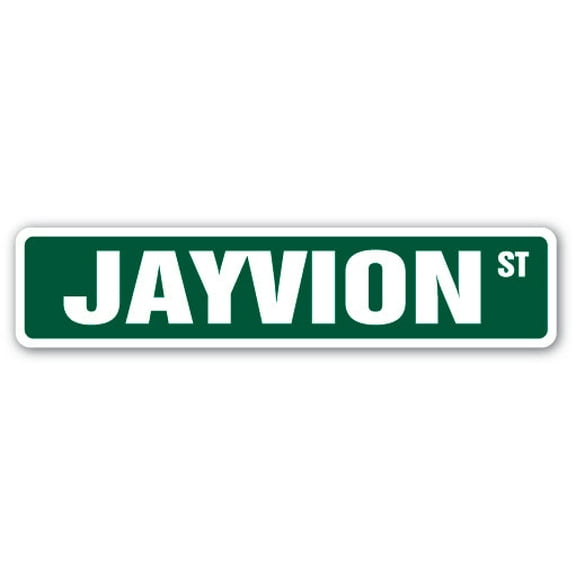 JAYVION Street Sign Childrens Name Room Sign | Indoor/Outdoor | 36" Wide