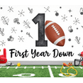 thumbnail image 3 of Football Theme Party Decoration First Year Down Banner Trophy Design Celebration Helmet for Birthday Party Kids Event Decoration, 3 of 7