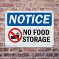 thumbnail image 4 of (2 Pack) No Food Storage OSHA Notice Sign 24 Inch X 18 Inch Indoor / Outdoor Rust-Free Aluminum Metal Signs for Workplace, Workshop, and Construction Site, Made in the USA, 4 of 8
