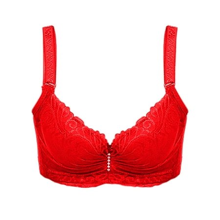 

BSDHBS Womens Bras Women s Four- Steel Ring Bamboo Charcoal Thin Bra Underwear