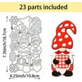 thumbnail image 2 of Gnome Cutting Dies Set Gnome Die Cuts Metal Embossing Template for Christmas Halloween Card Making Scrapbooking Envelope DIY Paper Craft Supplies Album Decor, 2 of 8
