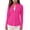 Hot Pink, variant on Quarter Zip Pullover Women Shirt Long Sleeve Athletic Running Tops Thumb Hole Sun Protection Quick-drying