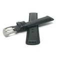 thumbnail image 3 of Bandini 24mm Mens Italian Leather Watch Band Strap - Carbon Fiber - Black, 3 of 5