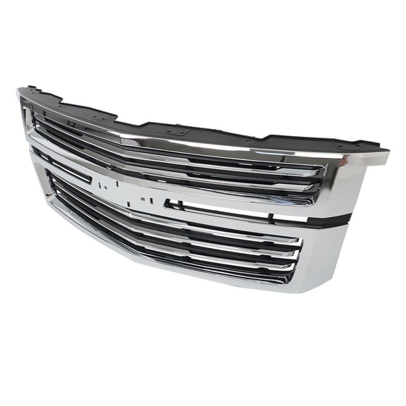 For Chevy Tahoe/Suburban LTZ Style 2015 2016 2017-2020 Chrome Front Upper Grill