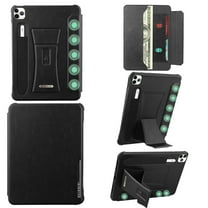 ELEHOLD Premium Leather Tablet Case For iPad Pro 12.9 6th/5th/4th/3th (2022/2021/2020/2018), Stand Folio Cover Wallet Pouch Kickstand Auto Sleep/Wake Case with Pencil Holder ,Black