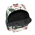 thumbnail image 6 of FORMRS School Backpack with Front Zippered Pocket 12" Student Travel Daypack, White Christmas Holly, 6 of 6