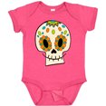 thumbnail image 3 of Inktastic Smiling Sugar Skull for Day of the Dead Boys or Girls Baby Bodysuit, 3 of 5