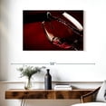thumbnail image 3 of Elephant Stock Wine Glass Wall Art - Horizontal Canvas Wall Art - Living Room Wall Decor - Food And Drink Canvas - Red And Black Decor - 36" x 24", 3 of 8