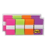 Post-it Portable Flags, 1 in. Wide, Assorted Colors, 2 Dispensers