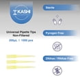 thumbnail image 2 of Puntas de pipeta Kashi Scientific Universal 200 uL 1000 puntas/bolsa, 2 of 6