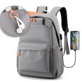 thumbnail image 3 of Mochila para portátil antirrobo con puerto de carga USB, apta para portátiles de 15,6 pulgadas Zhivalor BST3023076-3, 3 of 5