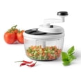 thumbnail image 1 of Starfrit Pro Food Processor & Mixer 3-in-1 Manual Food Chopper, Whisk & Salad Spinner, Ice Crushing, 2 Speeds, 1L Bowl, Salsa, Hummus, Mayo & Dressing, 1 of 13