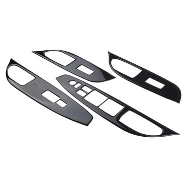 4X Piano Black ABS Window Lift Switch Panel Cover Trim For Infiniti G25 G35 G37