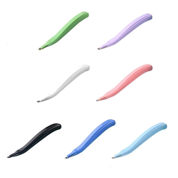 Osdhezcn Pack of 7 Mini Ergonomic Staple Removers with Magnet for Effortless Office Document Removal in 7 Colorful Colors Design
