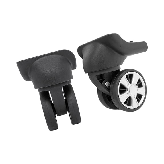 1pair Portable Fit Luggage Wheel Replacement Includes Screws 360 Degree Spinner For Carry On Bags Practical Quiet Design