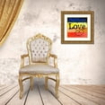 thumbnail image 3 of Santiago, Daniela 20x20 Gold Ornate Wood Framed with Double Matting Museum Art Print Titled - Grunge Love, 3 of 4