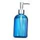 thumbnail image 5 of Botella dispensadora de jabón de 400ml con bomba, dispensador de gel de baño, contenedor de líquidos para baño, vacío, recargable para Hotel, baño Azul, 5 of 8