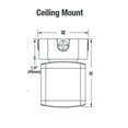 thumbnail image 3 of Sylvania 60213 - SQLIGHT1A/013UNV750/CM/BZ Outdoor Parking Garage Canopy LED Fixture, 3 of 3