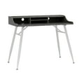 thumbnail image 1 of Studio Designs Woodford 45 Inch Wide Wood Home Office Table Desk w/ Shelf, Grey, 1 of 9