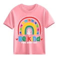 thumbnail image 5 of Babcutegg Kid Boys Uniform Campus Style Casual Fashion Pullover Lightweight Summer Shirts for Boys Pink Size 5 T, 5 of 6