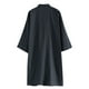 thumbnail image 4 of Batas casuales de verano para hombre, con bolsillo, manga larga, cuello en V, tirantes finos y transpirables, para casa, pantalones de poliéster, 4 of 6