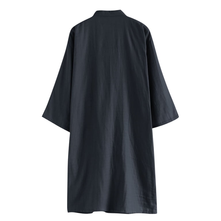 japanese cotton kimono dressing gown Asian Wrap Organic-Cotton Kimono Robe