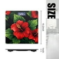 thumbnail image 2 of High Precision Body Weight Scale Smart Bathroom Scales with Large LCD Display(400lbs),Decorative for Bedroom-Seamless Pattern Of Red Hibiscus Flowers With Green Leaves, 2 of 4