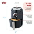 thumbnail image 6 of Rise By Dash Compact Air Fryer Oven with Temp Control Non-Stick Basket, Recipe + Auto Shut off, 2 Quart - Black, 6 of 7
